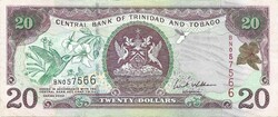 20 Dollars 2002 Trinidad and Tobago beautiful