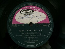 Edith Piaf aláírás, autogram (1958)