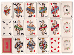 290. Solitaire card bedo card picture ass altenburg 50 cards + 1 joker around 1940 37 x 55 mm