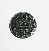 2 Heller 1917 Austria Austrian coin