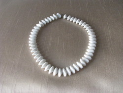 White porcelain necklace - 40 cm