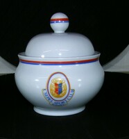 Sugar bowl - Csepel sport club - Hólloháza porcelain