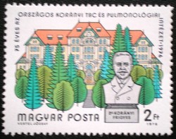 S3139 / 1976 early tuberculosis and pulmonology institute stamp postal clerk
