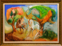 Attila Boros: andante - with frame 82x112 cm - artwork: 70x100cm - k23/0632