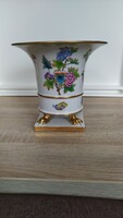 Herend porcelain vase, decorated with a Victorian pattern
