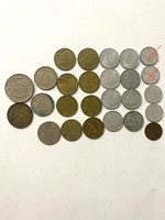 24 Czechoslovak coins, crowns and hellers 1967-1985