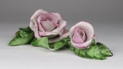 1Q326 Herend porcelain double rose 16.7 Cm