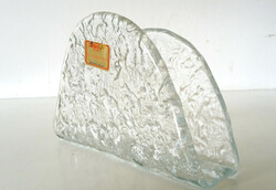 Joska Design Waldglashütte, Bodenmais Bavaria, üveg, levél v. szalvéta tartó