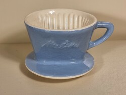 Baby blue rare small melitta coffee filter. About: 1950s collector's item