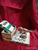 Igazi RETRÓ cigaretta tartó a madár kiveszi a dobozból
