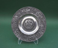 III. The Coronation of Hungarian King Ferdinand pewter wall plate is an authentic museum copy of the original