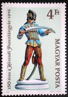 S3133 / 1976 Herend porcelain factory stamp postmark