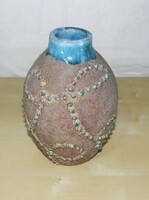 Kerámia váza - Jelzett - 18 cm