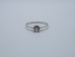 Uk0169 cubic zirconia stone silver 925 ring size 54 1/2