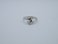Uk0171 elegant braided pattern silver 925 ring size 59 1/2