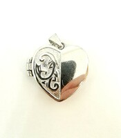 Openable silver heart pendant (zal-ag99618)