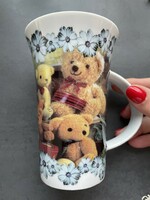 Bear pattern, teddy bear mug - Hungarian