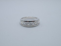 Uk0164 beautiful cubic zirconia stone sterling silver 925 ring size 54 1/2
