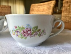 Zsolnay flower bouquet cup