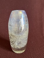 Special iridescent bubble glass vase