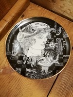 Hollóházi Szász Adria porcelán tányér, falidísz15 cm