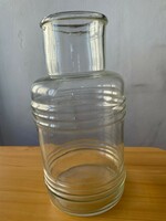 A large canning glass with a special pattern