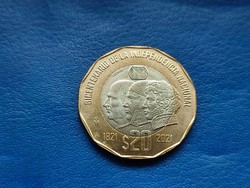 Mexico 20 pesos 2021 Independence 200th Anniversary! Bimetal coin!