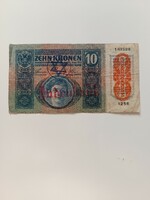 10 korona 1915 Judenbank felülbélyegzéssel