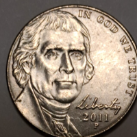 2011. USA 5 cent  P (1302)