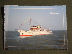 Postcard, balaton, kelén cruise ship