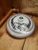Hollóházi Jurcsák porcelán bonbonier 18 cm