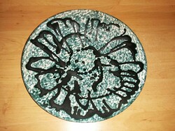 Szendrő artisan ceramic wall plate - 29 cm (n)