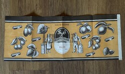 Budapest biscuit chocolate label