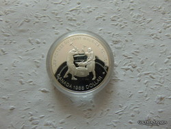 Kanada ezüst 1 dollár PP 1988 23.32 gramm  Zárt kapszulában
