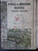 Pilis Börzsöny túristatérkép 1920-as évek