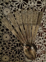 Vintage Soviet silver plated tea - dessert spoons