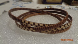 Bracelet, handmade, made of natural material, 4 pieces 6.5 - 7 cm