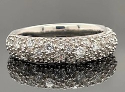 Csodás szikrázó, cirkónium köves gyűrű 925   - új