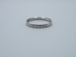 UK0195 Gravírozott ezüst 925 gyűrű méret 55 1/2