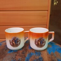 2db Zsolnay pajzspecsétes kávés csésze együtt eladó