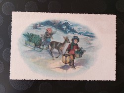 Old Christmas card h. Schubert's graphics 1925