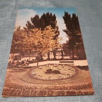 Postatiszta Székesfehérvár Virág órát ábrázoló képeslap