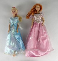 1Q536 Dressed Mattel Barbie doll pair 2015