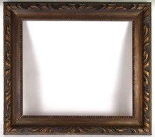 1Q365 antique large carved gilded picture frame 75 x 65 cm
