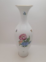 Herend large flower pattern vase, 33 cm