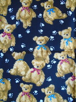 New teddy bear cotton material. 220 X 110 cm.