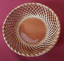Bodrogkeresztúr wicker ceramic bowl