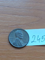 Usa 1 cent 1962 / d, abraham lincoln, copper-zinc 245