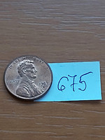 Usa 1 cent 1983 / d, abraham lincoln, copper-zinc 675