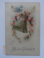 Old antique graphic Easter greeting card (1922)